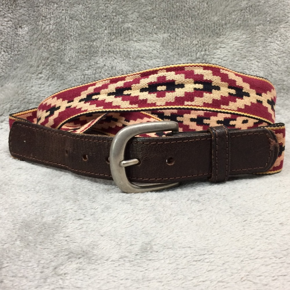 Arandu Belt Size 36 Argentina Leather Hand Stitched Southwestern Pampa 100